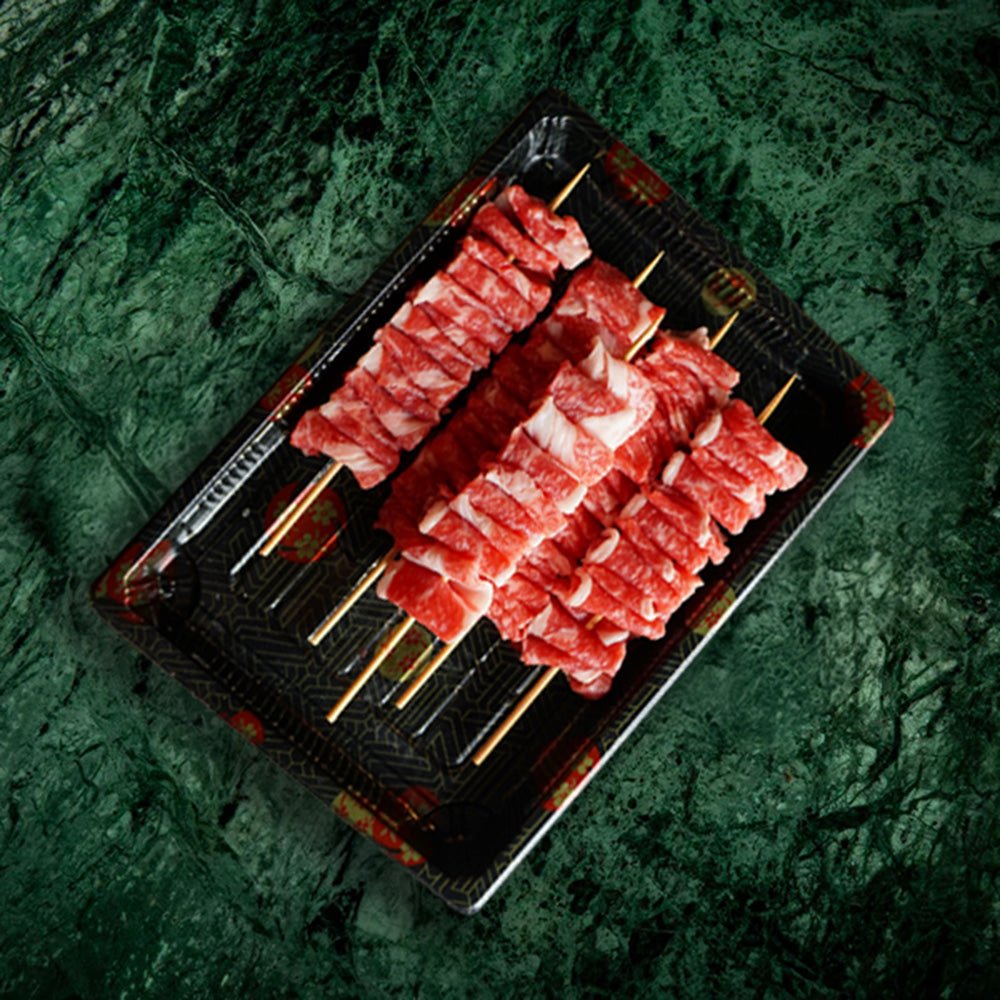 A5 Japanese Saroma Wagyu Beef Kushiyaki Skewers (Defrosted) - Prime Gourmet Online