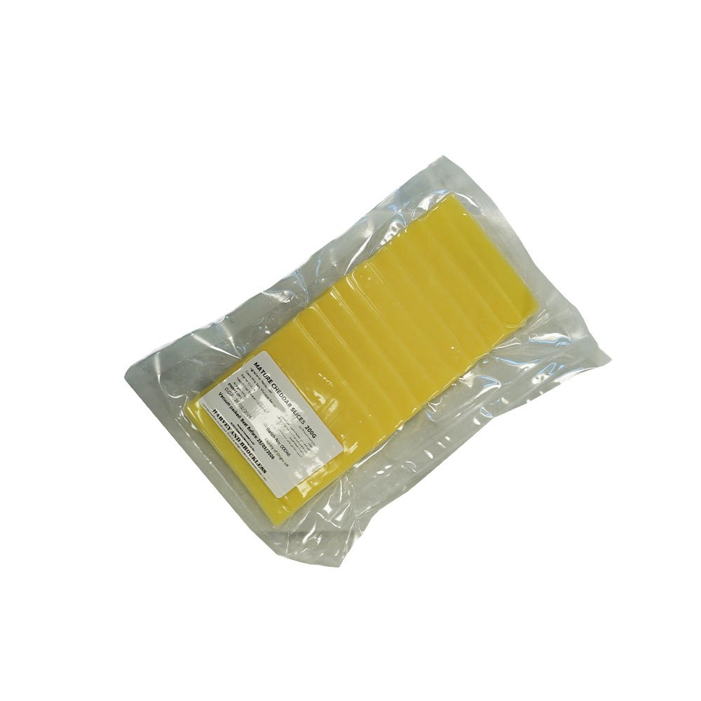 Mature British Cheddar Cheese Slices - Prime Gourmet Online
