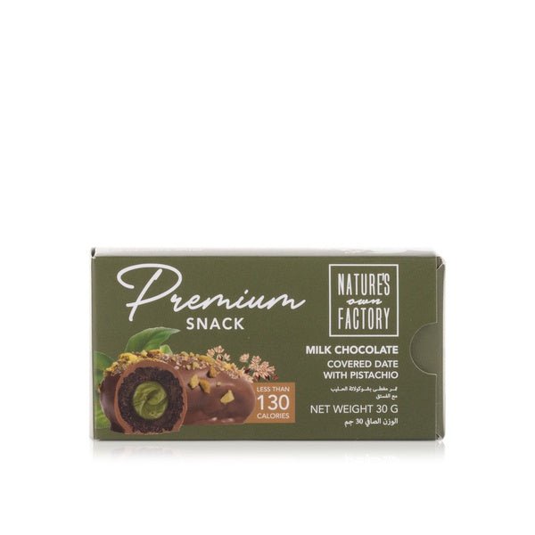 Milk Chocolate Covered Date with Pistachio 30g - Prime Gourmet Online