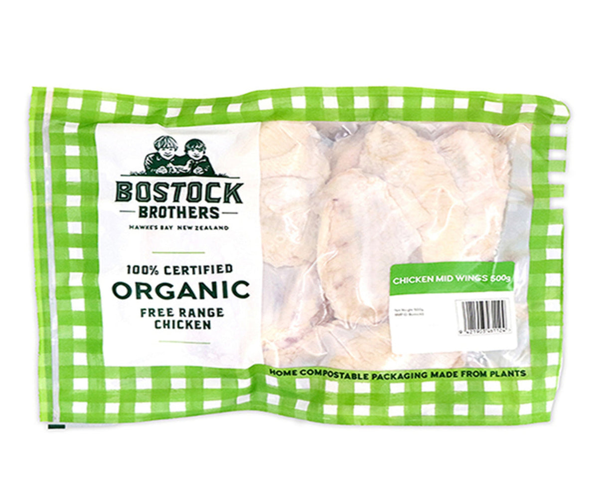 New Zealand Organic Chicken Mid Wings 500g - Prime Gourmet Online