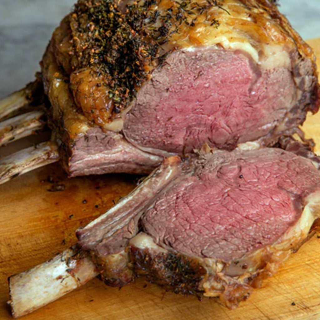 Roasted Black Angus Beef Standing Rib Roast/Op Ribs (Cooked)