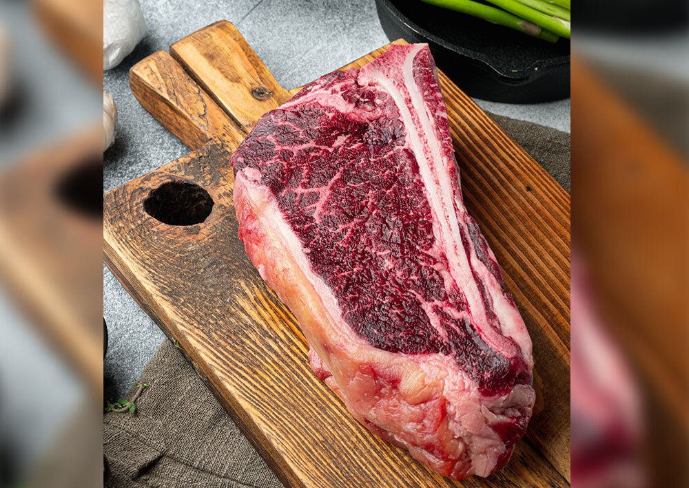 Dry Aged Australian Black Angus Striploin (Bone in) Approx. 500g - Prime Gourmet Online