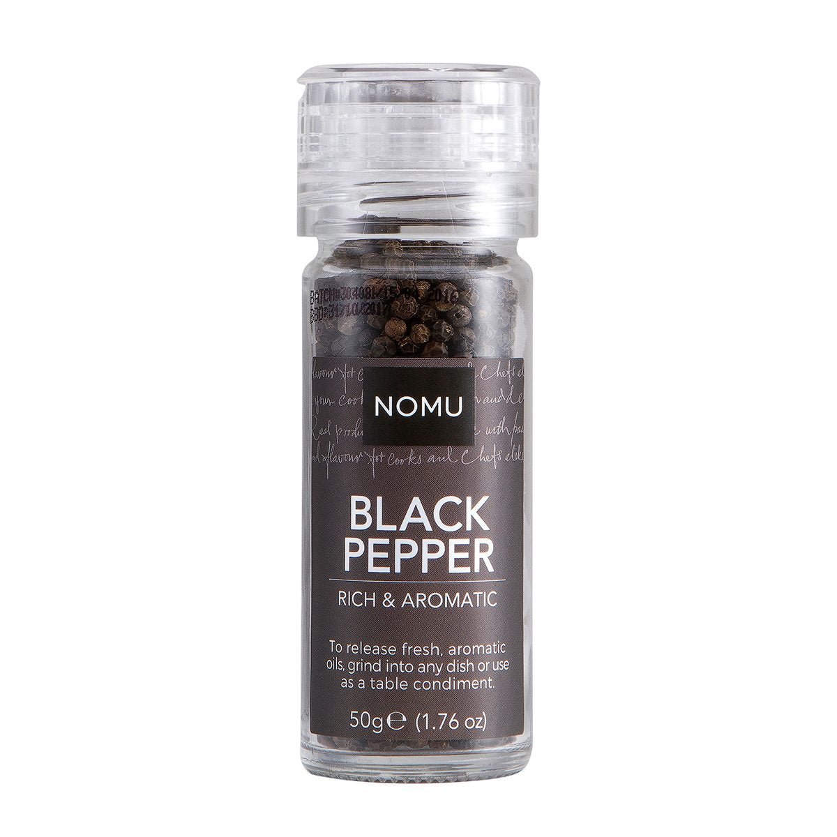 Black Pepper Grinder 50g Prime Gourmet UAE