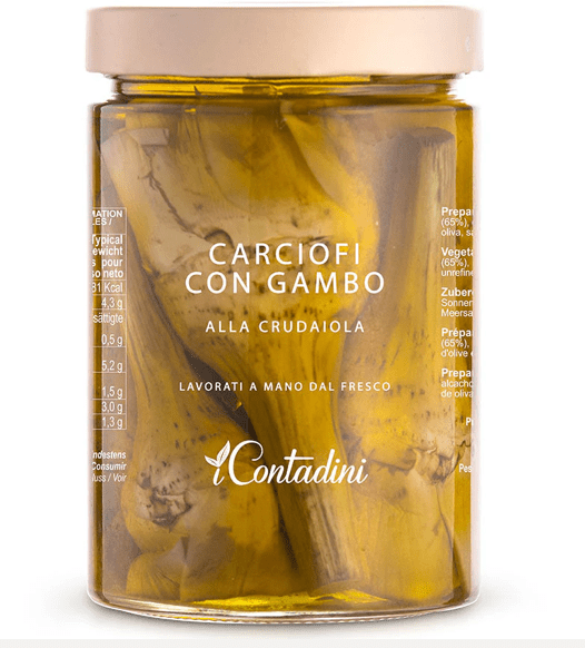 Artichokes with Stems Crudaiola Style 520g - Prime Gourmet Online