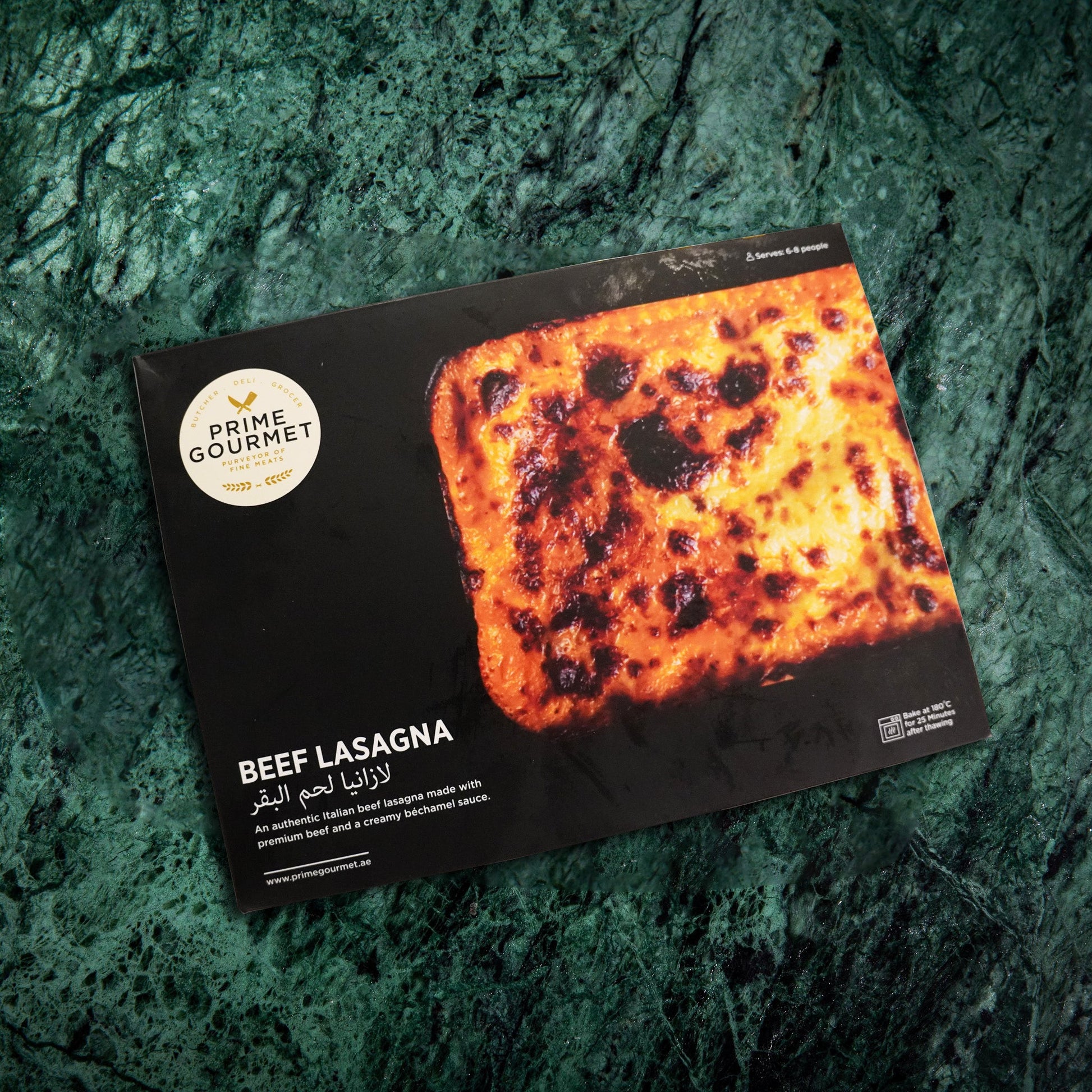 Frozen Traditional Italian Beef Lasagna (Uncooked) - Prime Gourmet Online