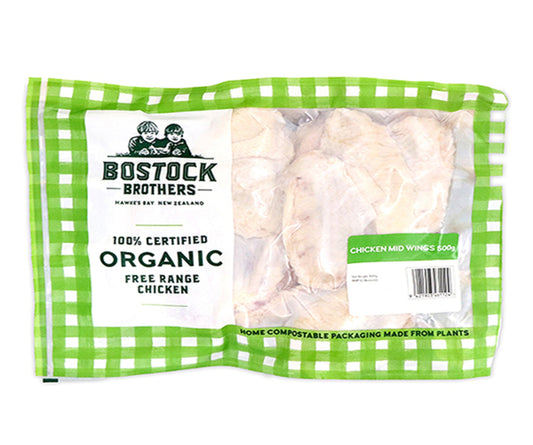 New Zealand Organic Chicken Mid Wings 500g - Prime Gourmet Online
