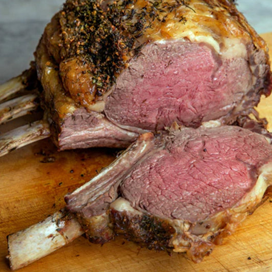 Roasted Black Angus Beef Standing Rib Roast/Op Ribs (Cooked)