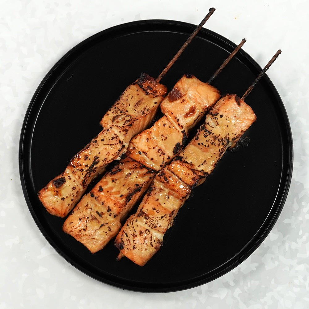 Salmon Fillet With Greek Yogurt Marination,Dill (4 Skewers) (Cooked) - Prime Gourmet Online
