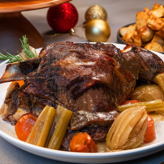 Slow Cooked New Zealand Grass Fed Bone In Lamb Shoulder (Cooked) - Prime Gourmet Online