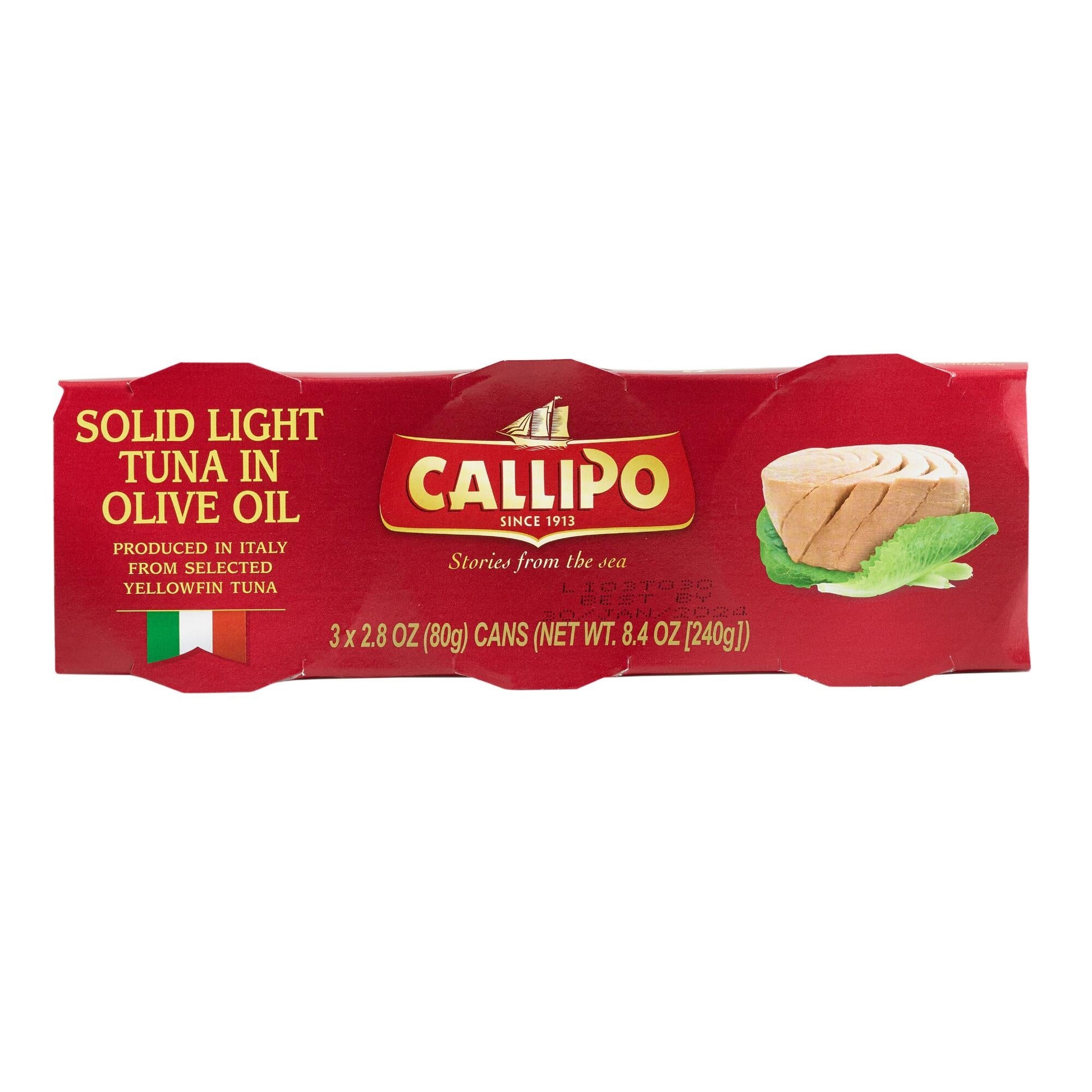 Callipo Solid Light Tuna in Olive Oil 3 Pack - Prime Gourmet Online