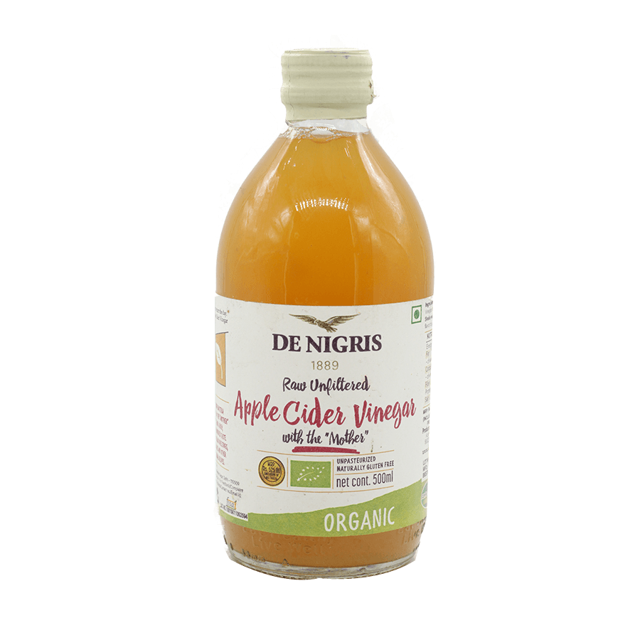 De Nigris Organic Apple Cider Vinegar, w/Mother 500ml - Prime Gourmet Online