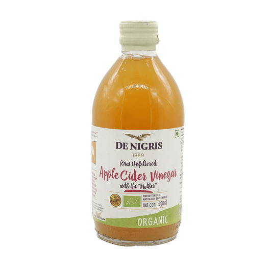De Nigris Organic Apple Cider Vinegar, w/Mother 500ml - Prime Gourmet Online