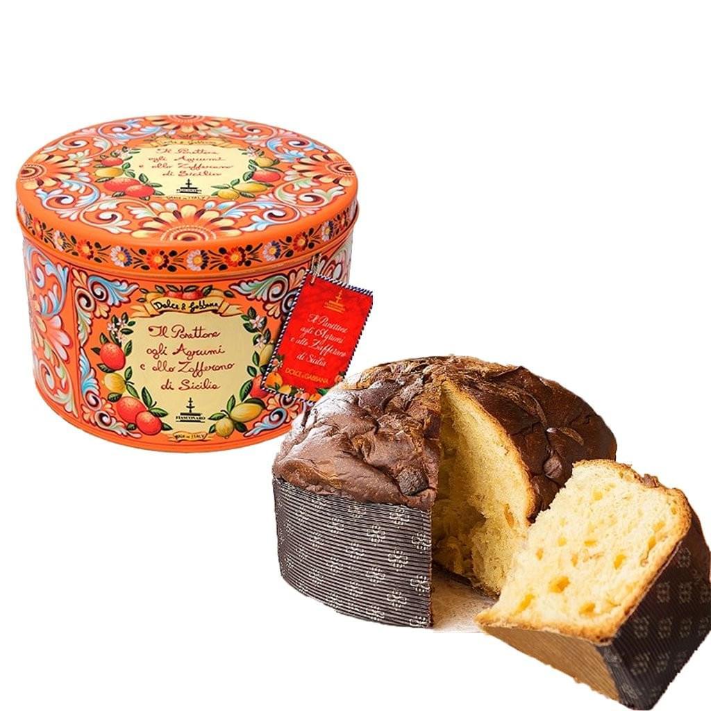Dolce & Gabbana Citrus and Saffron Panettone 1kg - Prime Gourmet Online
