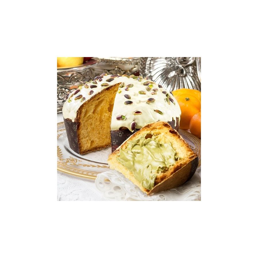 Dolce & Gabbana Sicilian Pistachio Panettone 600g - Prime Gourmet Online