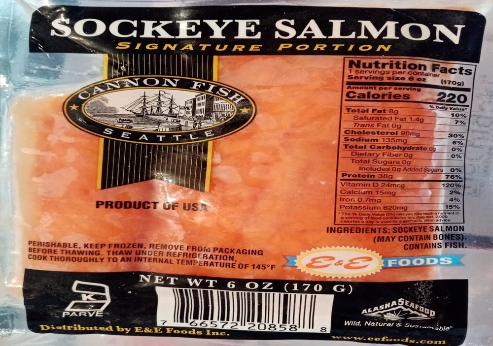Frozen Sockeye Salmon approx 170g/pack - Prime Gourmet Online