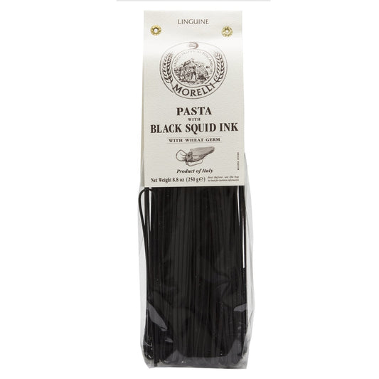 Morelli Black Squid Ink Pasta Linguine 250g - Prime Gourmet Online
