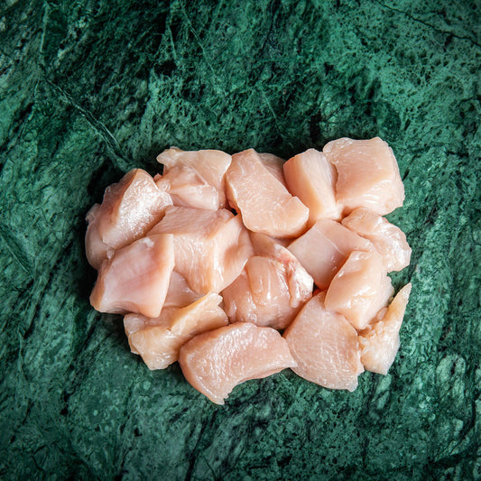 New Zealand Defrosted Dice Chicken Breast Cubes - Prime Gourmet Online