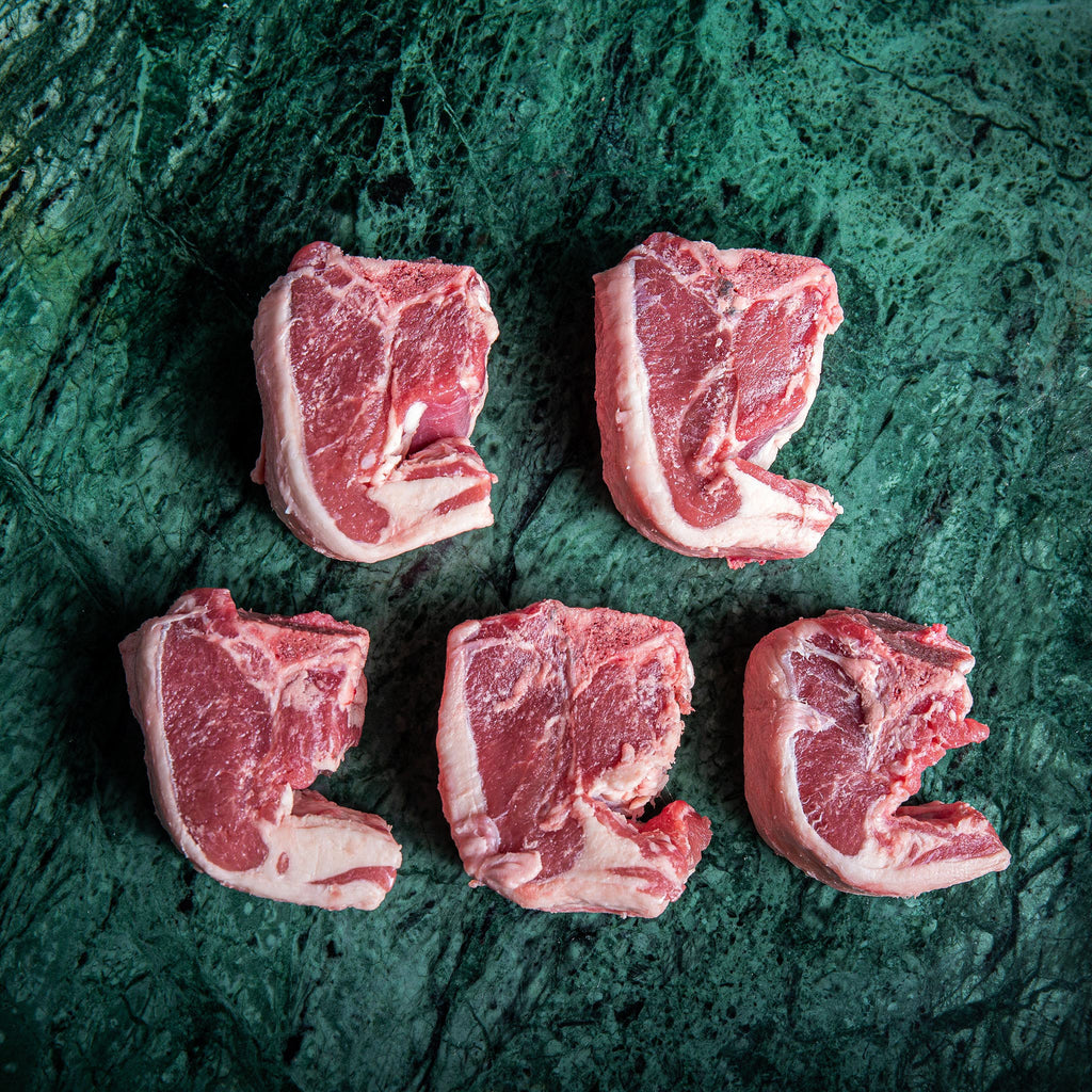 New Zealand Grass Fed Bone in Lamb Loin Chops - Prime Gourmet Online