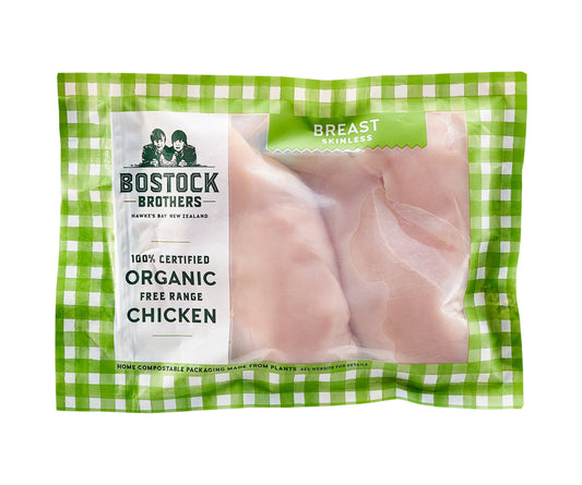 New Zealand Organic Skinless Chicken Breast 300g/pack - Prime Gourmet Online