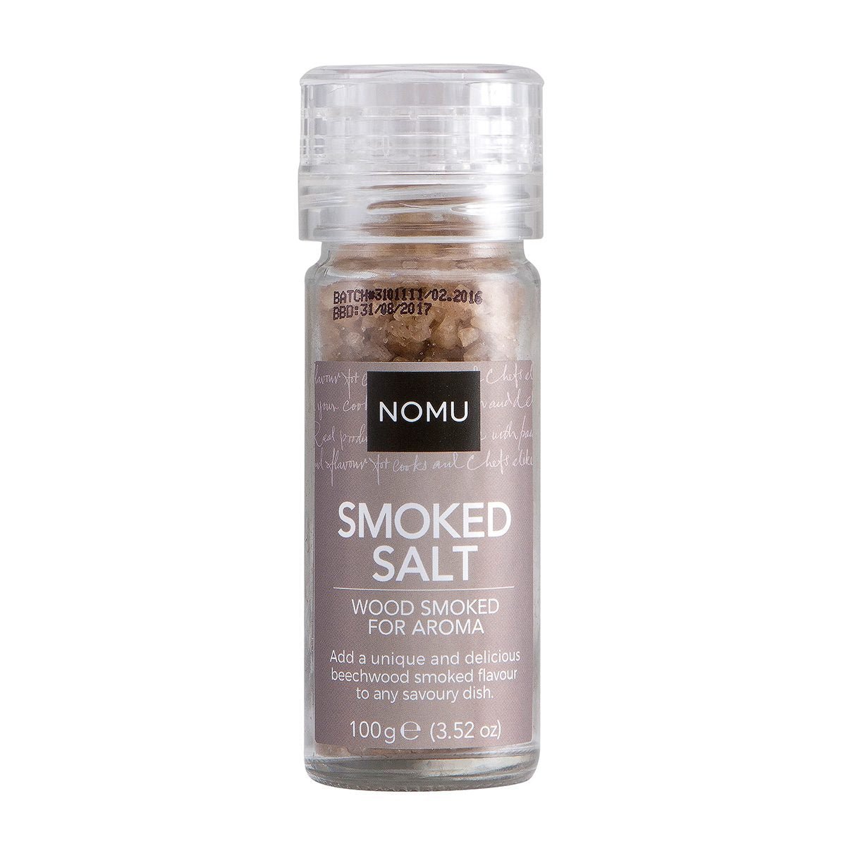 Nomu Smoked Salt Grinder 100g - Prime Gourmet Online